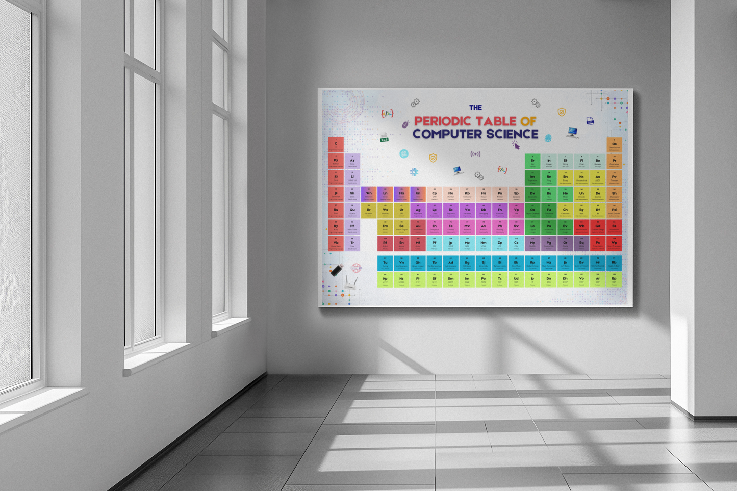 Computer Science Periodic Table | Digital Download for Classroom Display | Educational Tech Poster | Coding STEM Decor |Teachers & Students