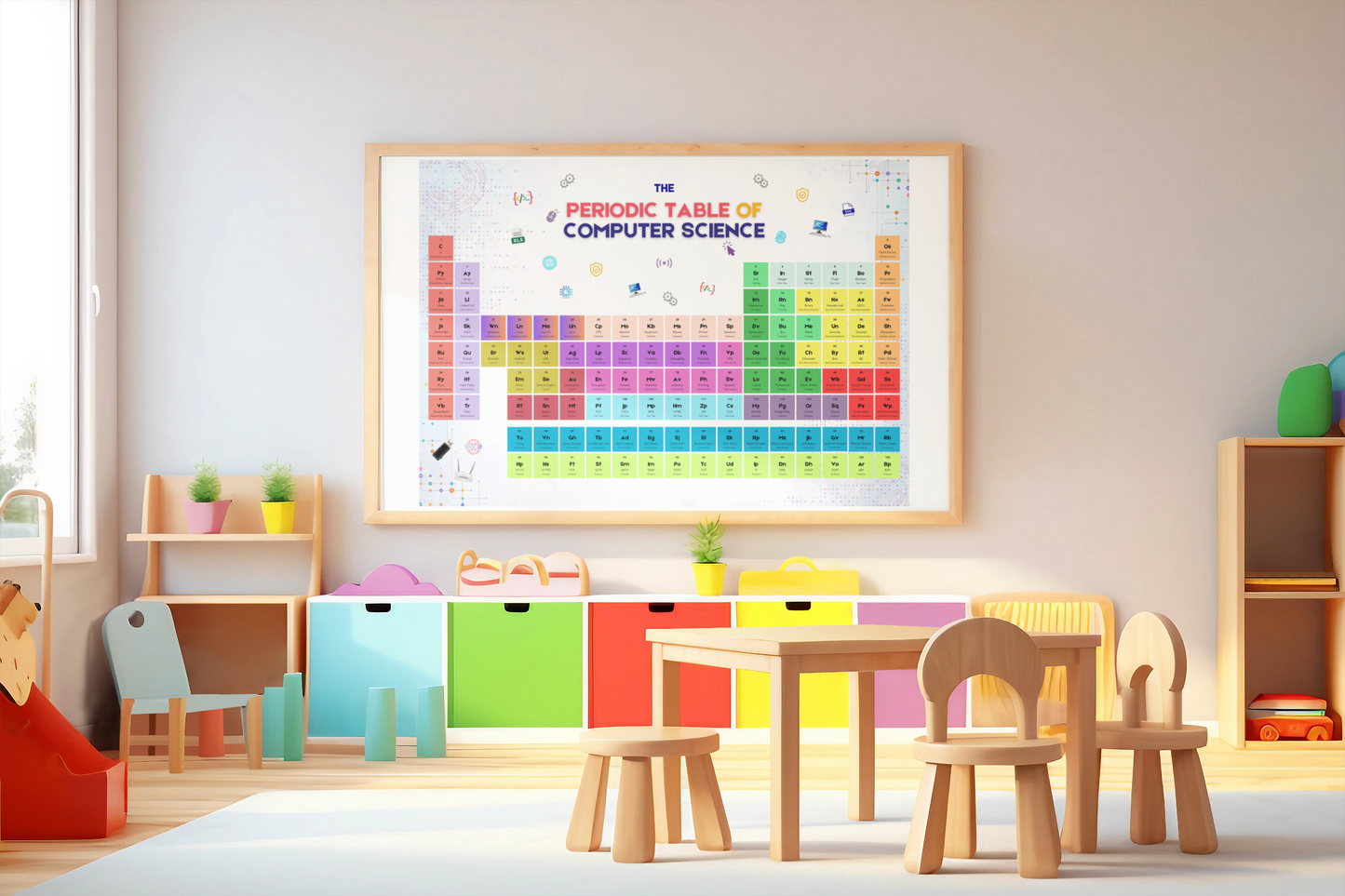 Computer Science Periodic Table | Digital Download for Classroom Display | Educational Tech Poster | Coding STEM Decor |Teachers & Students