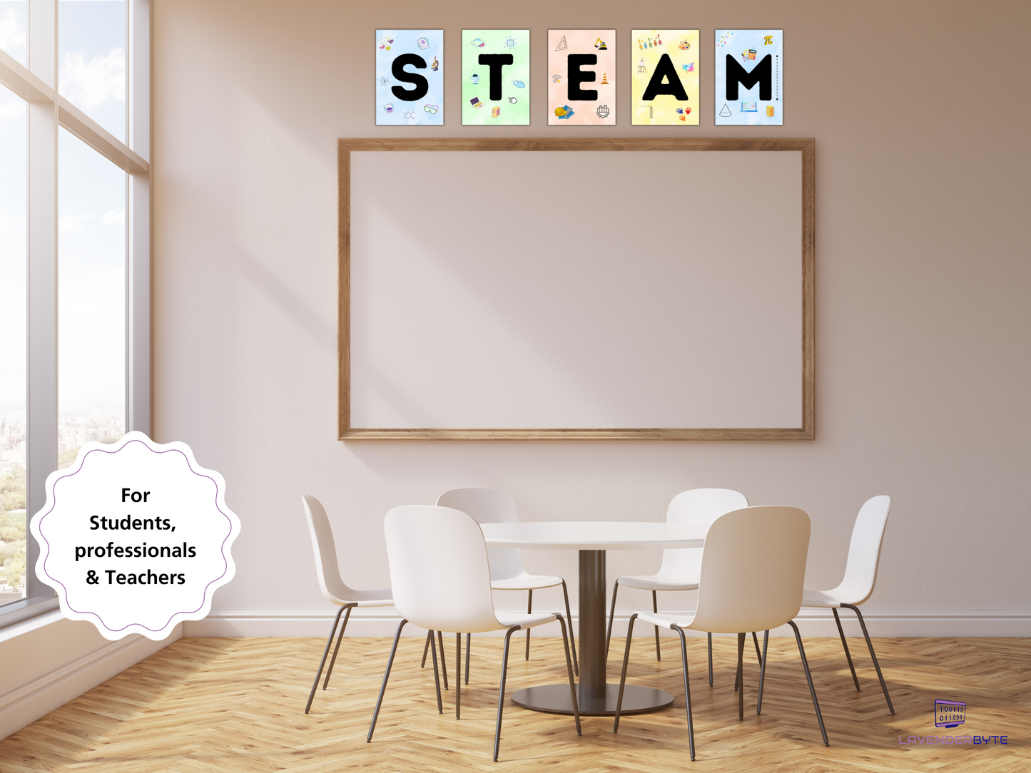 Classroom STEAM STEM Posters Computing Inspiring Posters Tech Classroom Display Computer Science GCSE Bulletin board technology art engineer