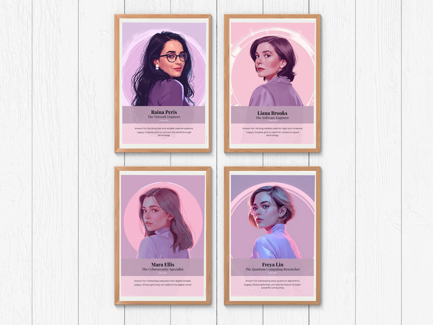 10 Fictional Women in Tech Posters | Girls in STEM Classroom Decor | KS3 Computing Careers Display | Inspiring STEM Role Models