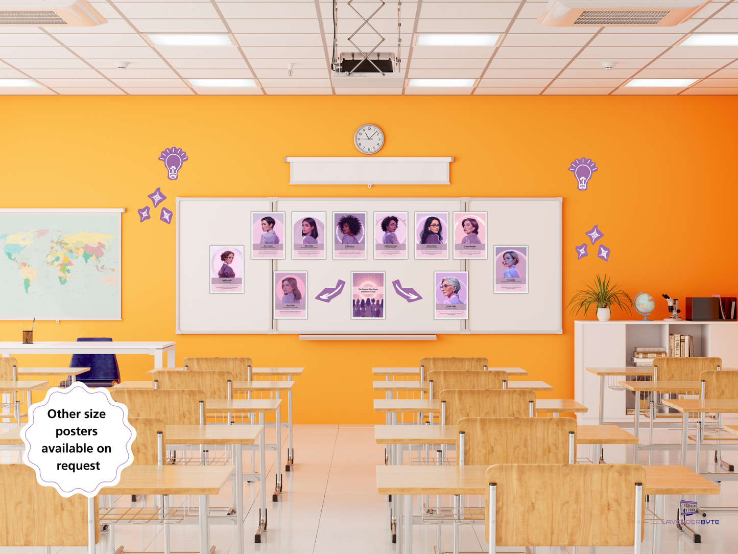 10 Fictional Women in Tech Posters | Girls in STEM Classroom Decor | KS3 Computing Careers Display | Inspiring STEM Role Models