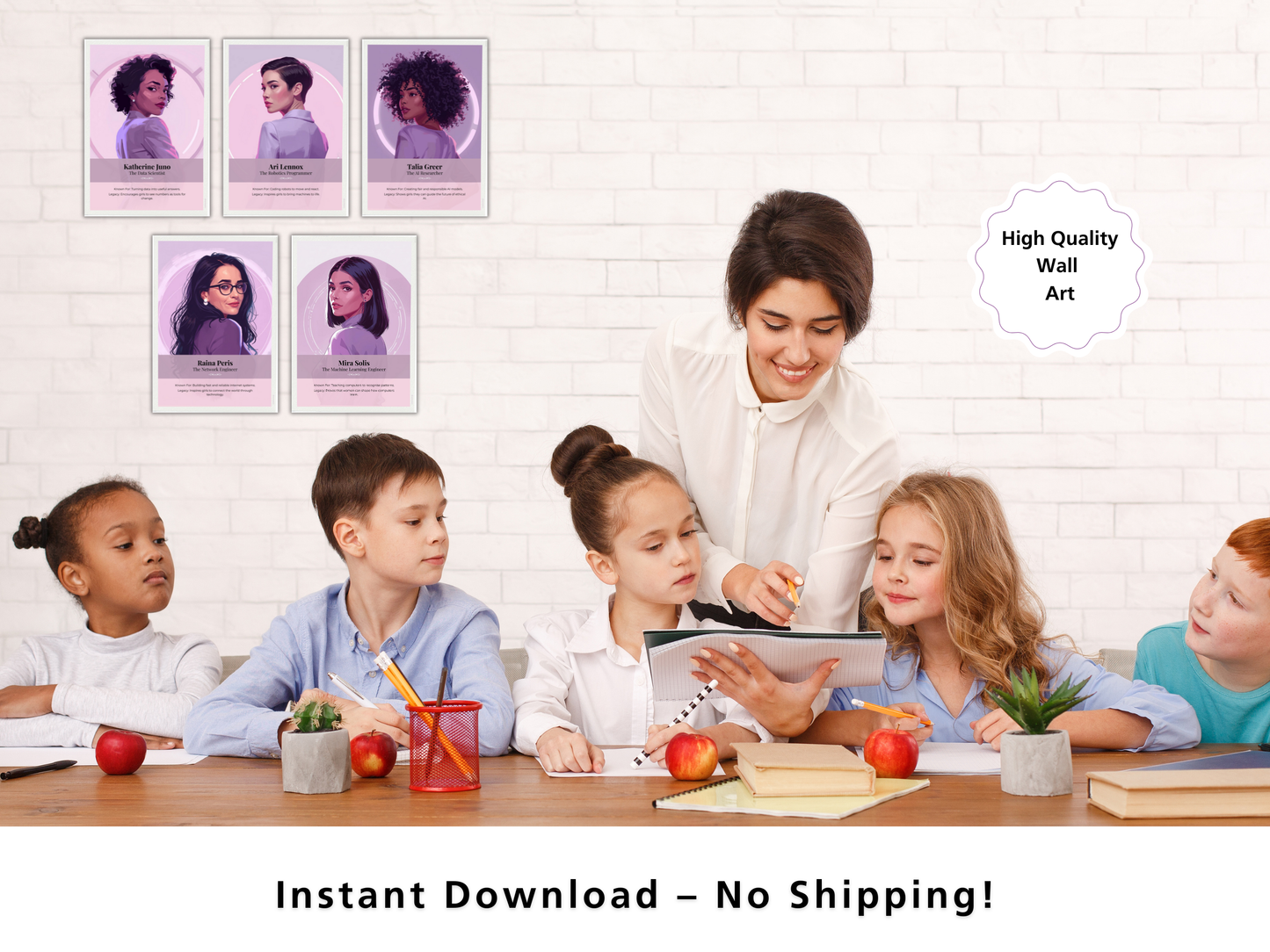 10 Fictional Women in Tech Posters | Girls in STEM Classroom Decor | KS3 Computing Careers Display | Inspiring STEM Role Models