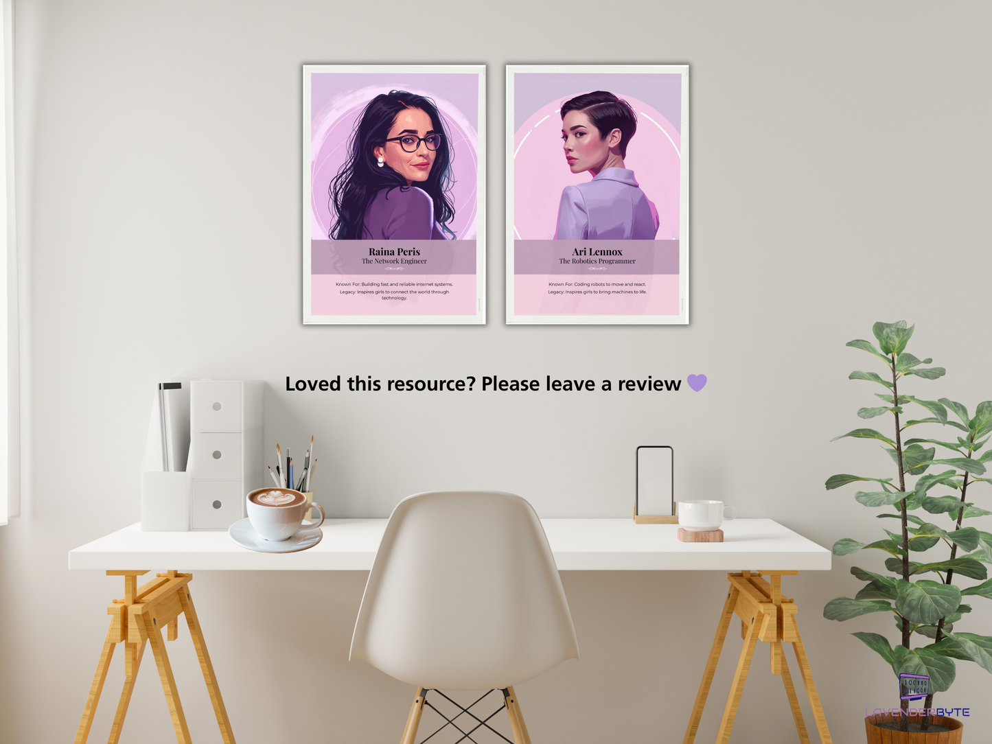 10 Fictional Women in Tech Posters | Girls in STEM Classroom Decor | KS3 Computing Careers Display | Inspiring STEM Role Models