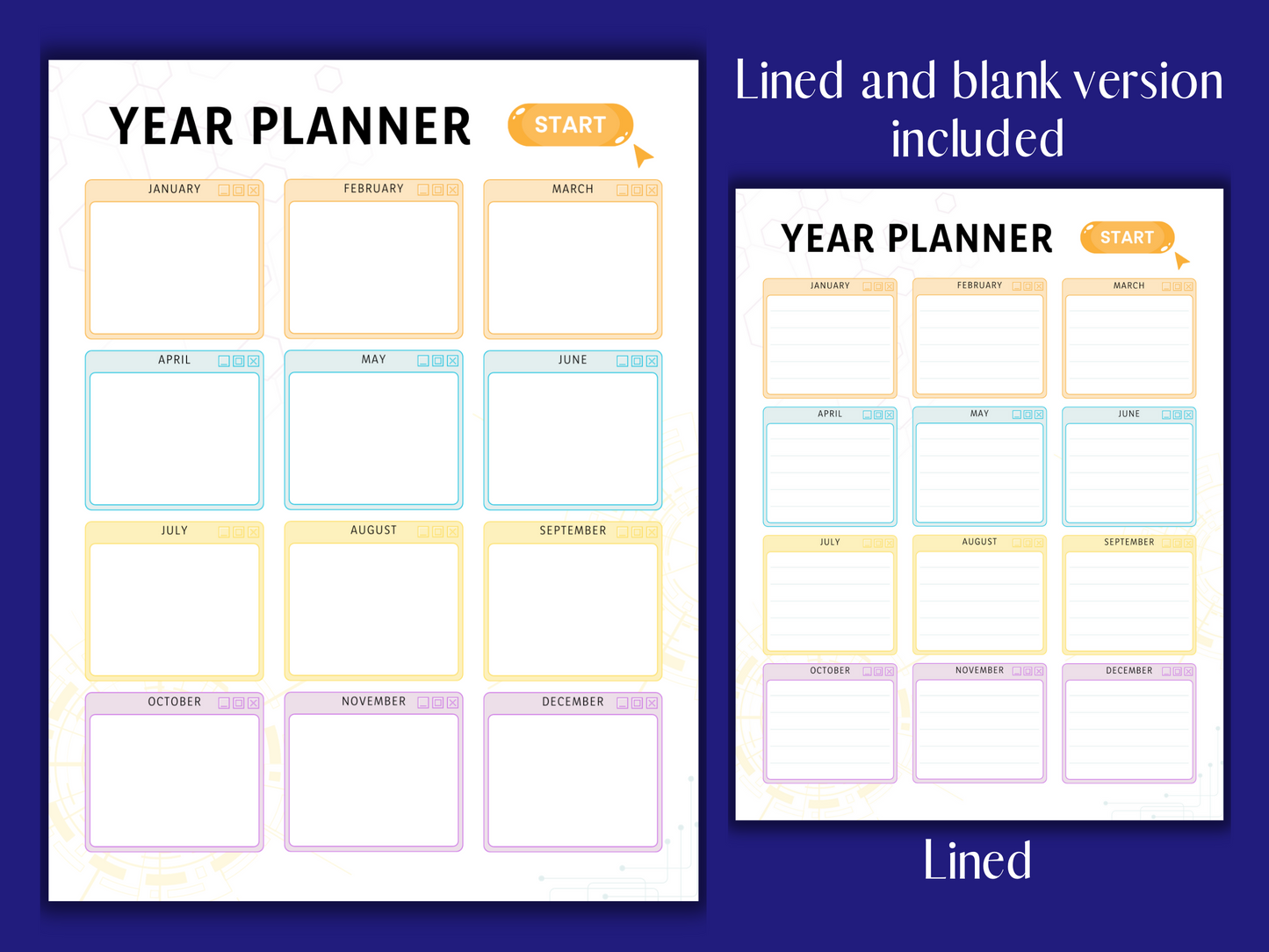 Nerd Tech Planner Computer Science Year Planner Undated Calendar STEM plans gift printable ICT WJEC Instant Download learning Teaching plans